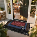 Yimobra Welcome Mat Outdoor Indoor, All-Season Waterproof Front Door Mat Outside Entrance, All-Weather Heavy Duty Non-Slip Doormat, Low Profile Porch Patio Entrance Mats, 47x24, Black by CozyNest Decor