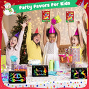 ZMLM Rainbow Scratch Party Favors Kids: Birthday Gifts Toy Bulk Scratch Art Notebook 24 Pack Birthday Goodie Bags Stuffers Girls Boys Art Craft Pad Classroom Prizes School Teacher Supplies (Christmas) by TinyTreasures Baby Boutique