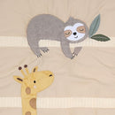 Lambs & Ivy Jungle Story 3-Piece Infant Safari Tan Baby Crib Bedding Set by TinyTreasures Baby Boutique