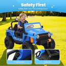 24V Kids Toddler Ride On Truck Electric Car Kids Ride On Truck Car Electric Jeep Off-Road Truck for Parent Remote Control LED Lights Music Powerful Wheels for Ages 3+(Blue) by TinyTreasures Baby Boutique