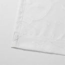 MIUCO Light Filtering Faux Linen Curtains, 84 Inches Long for Bedroom & Living Room, Pure White Floral Embroidered Solid Mix and Match, Semi Sheer Grommet Farmhouse Drapes, 2 Panels Set by CozyNest Decor
