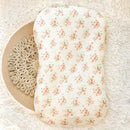 Hooyax Baby Lounger Cover 2 Pack - 100% Muslin Cotton Newborn Lounger Pillow Covers Only, Soft Breathable Infant Lounger Cover with Reinforced Stitching, Fits Most Standard Baby Loungers (Floral) by TinyTreasures Baby Boutique