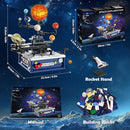 Solar System Building Sets with Light - Rotatable Space Exploration Building Toys with 9 Planets & Rocket Sets Science Astronomy Educational Gifts for Boys Girls Age 6+ Years Old Kids(775 PCS) by TinyTreasures Baby Boutique