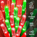 Heceltt 360 LED 118 FT String Lights Outdoor, 8 Modes Christmas Lights Plug in, IP44 Waterproof Led String Lights with Timer and Memory for Xmas Yard Garden Decorations (Red and Green) by GreenHaven Gardens