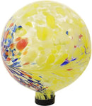 Sunnydaze 10-Inch Gazing Ball for Garden - Glass Gazing Globe for Outside - Garden Orb Yard Decor - Bright Summer Burst by CozyNest Decor
