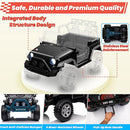 24V 4WD Ride on Truck Car w/800W Motors, Gift Flower, Remote Control, 2 Seaters, Light Bar, 3 Speeds, Pop Music, Power Four Wheels, 24 Volt Ride on Toy Car for Big Kids, Black by TinyTreasures Baby Boutique