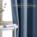NICETOWN Stone Blue Blackout Curtains 90 inches Long, Grommet Thermal Insulated Room Darkening Window Treatments Voice Reducing for Bedroom/Patio Door, 2 Panels, W52 x L90 by TinyTreasures Baby Boutique