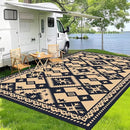 WILDROOTS 5x8 Feet Plastic Bohemian Outdoor Rug, Stain Resistant Waterproof Reversible Outdoor Patio Rug, Fade Resistant Camping Rug by GreenHaven Gardens