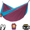 Wise Owl Outfitters Camping Hammock – 500lbs Portable Hammock with Tree Straps - Travel, Backpacking, Hiking, Outdoors Camping Gear - Single or Double by GreenHaven Gardens