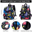 Accmor Toddler Leash Baby Dinosaur Backpack Harness with Anti Lost Wrist Link, Cute Mini Child Daycare Bag with Tether Hold Kids Close While Outdoor Walking for Baby Boys Girls by TinyTreasures Baby Boutique