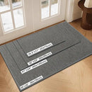 LEKEEPGO Door Mat 36"x59", Non Slip Door Mat Indoor Entrance, Rubber Backing Front Indoor Door mat Washable Absorbent Low-Profile Entryway Entry Resist Dirt Inside Door Mats, Grey by CozyNest Decor