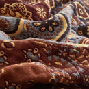 Boho Throw Blanket for Couch Sofa Bed, 100% Cotton Woven Quilt with Tassel 80”x90”, Super Soft Muslin Blanket with Patchwork Printed, Decorative Reversible Bed Blanket/Cover for All Seasons by CozyNest Decor