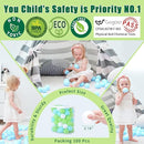 GOGOSO Ball Pit Balls for Toddlers, Green Balls for Ball Pool Birhtday Party Girls Kids with Storage Bag, 2.17inches by TinyTreasures Baby Boutique