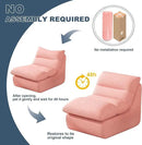 Misolant Bean Bag Chairs，Big Corduroy Fabric Sofa Bean Bag Chair for Adults and Teens with High-Resilience Sponge, Non-Slip Base Floor Lounge Sofa for Home, Living Room, Bedroom, Gaming Pink by CozyNest Decor