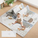 Fodoss Baby Play Mat, 47x47inch Play Mat, 0.4 in Thick Waterproof Playmat for Babies, Foldable Play Mat for Small Baby Playpen, Small Spaces by TinyTreasures Baby Boutique