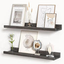 Floating Shelves for Wall, Picture Ledge Shelf 24 Inch Solid Wood Set of 2, Rustic Wall Shelves with Lip, Kids Bookshelf, Photo & Picture Live Edge Floating Shelves for Bedroom, Living Room, Kitchen by CozyNest Decor
