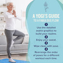 NewMe Fitness Yoga Mat for Women and Men - Large, 5mm Thick, 68 Inch Long, Non Slip Exercise Mats w/ 70 Printed Yoga Poses for Pilates, Workout and Stretching - Home and Gym Essentials by TinyTreasures Baby Boutique