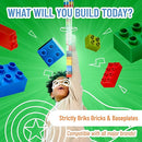 Strictly Briks Classic Brick Starter Kit – 96 Gray 2x4 Stud Pieces - Creative Building Set for Ages 3+ - Compatible with Major Brick Brands by TinyTreasures Baby Boutique