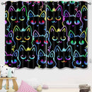 Cat Curtain Panels for Girls - 2Pcs Cat Blackout Curtains for Girls Bedroom, 82" W x 63" L by TinyTreasures Baby Boutique