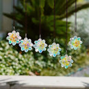 Set 6,AB Coating Four Leaf Lucky Clover Crystal Prisms Suncatchers for Windows,Rainbow Maker Hanging Prisms for Wedding Party Tree Garlands Ornaments Christmas Decorations Clearance,45mm by GreenHaven Gardens