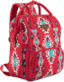 Wrangler Aztec Backpack Organized Daypack Travel Baby Bag with Stroller Strap and Side Bottle Pockets WG2204-9110BDY by TinyTreasures Baby Boutique
