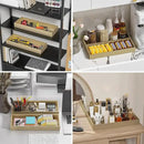 Bamboo Drawer Organizer - Extra Large Silverware & Utensil Organizer, 2 Pcs Toilet Toppers, Wooden Toilet Paper Basket (Gold, 17 X 6 X 2 Inch) by CozyNest Decor