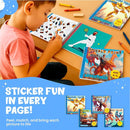 BulbaCraft 4Pcs Sticker Paint Books for Boys - Sticker Books by Number with Superheroes, Sports, Vehicles and Adventures - Coloring Activity for Kids by TinyTreasures Baby Boutique