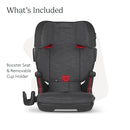 UPPAbaby Alta V2 High Back Booster Seat/Seven-Position, Active Support Headrest for Growing Children/SecureFit Integrated Belt Guide + Positioner/Cup Holder Included/Greyson (Grey Mélange) by TinyTreasures Baby Boutique