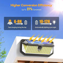 TECKNET 461 LED Solar Powered Outdoor Lights, 270° Angle & 3 Lighting Modes Motion Sensor Light Outdoor, Security Solar Lights Waterproof for Fence Front Door Yard Deck Garden Garage House - 6 Pack by GreenHaven Gardens