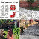 Walk Path Maker, Pathmate Stone Mold Paving Pavement Concrete Molds Stepping Stone Paver Walk Way Cement Molds for Patio, Lawn & Garden(4 Packs 13 x 13 x 1.4 inch) by GreenHaven Gardens