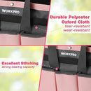 WORKPRO Garden Bag, Garden Tool Tote Storage Bag with 8 Pockets, Home Organizer for Outdoor Gardening Caddy, Garden Tool Kit Holder (Tools NOT Included), Pink Ribbon, Garden Gifts by GreenHaven Gardens