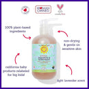 California Kids Chillax Shampoo and Bodywash | 100% Plant-Based | Gentle Skincare | Lavender Shampoo for Kids + Teens | Hypoallergenic Bodywash | 562 mL / 19 oz. by TinyTreasures Baby Boutique