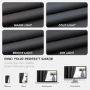 Joydeco Blackout Curtains 108 Inches Long for Bedroom, Thermal Insulated Black Out Curtains 2 Panels Set, Room Darkening Drapes for Living Room Window Rod Pocket Back Tab (W52 x L108 Inch, Dark Grey) by TinyTreasures Baby Boutique