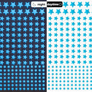 Glow in The Dark Stars Decals Decor for Ceiling 633 Pcs Realistic 3D Stickers Starry Sky Shining Decoration Perfect for Kids Bedroom Bedding Room Gifts(Blue) by TinyTreasures Baby Boutique