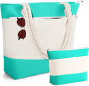 YOOLIFE Beach Bags for Women - Initial Tote Waterproof Bag with Makeup Bag, Mothers Day Gifts for Women Mom Friend Birthday by GreenHaven Gardens