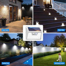 Peasur Solar Lights Outdoor Waterproof, 6Pack 140LED Bright Motion Sensor Security Lights 3 Modes, Solar Powered Fence Wall Light for Garden Yard Outside(Cool White) by GreenHaven Gardens