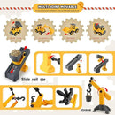 Asoxt 43-Piece Construction Sensory Playset – 2 lbs Play Sand, 4 DIY Trucks, Crane & Road Signs – Creative Sandbox Toy for Kids Ages 3+ by GreenHaven Gardens