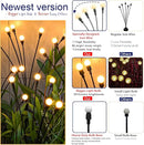 TONULAX Solar Garden Lights - New Upgraded Solar Swaying Light, Sway by Wind, Solar Outdoor Lights, Yard Patio Pathway Decoration, High Flexibility Iron Wire & Heavy Bulb Base, Warm White (4 Pack) by GreenHaven Gardens