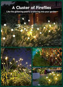 Brightown Solar Garden Lights - 4 Pack 12 LED Firefly Lights, Sway by Wind, Waterproof, Warm White by GreenHaven Gardens