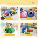 Lischwert Foam Climbing Blocks, Soft Climbing Toys for Toddlers, 5 Pieces Crawl and Climb Foam Playset with Foldable Block and Tunnel, Indoor Climber Activity Play Set for Kids Age 1+(Colorful) by TinyTreasures Baby Boutique