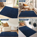 BEQHAUSE Dirt Trapper Door Mat 24" x 36", Doormat Non-Slip Entryway Rugs Washable, Dog Door Mat Stain Resistant and Absorbent Welcome Floor Mat for Front Back Door, Muddy Wet Shoes & Paws, Navy Blue by CozyNest Decor