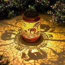 Solar Lanterns Outdoor Garden Decor, Gifts for Women, Mom, Grandma, Birthday, Thanksgiving, Decorative Waterproof Hanging Metal LED Light for Yard, Patio, Lawn, Landscape, Backyard (Elephant) by GreenHaven Gardens