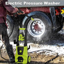 Pressure Washer, 5000PSI Max 3.6GPM with Foam Cannon 35FT Power Cord 4 Nozzles for Cars, Green by GreenHaven Gardens