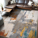 Kelarea Living Room Rug, 6x9 Rug Modern Abstract Washable Rugs Grey Faux Wool Vintage Carpet, Non Slip Rugs for Living Room, Bedroom, Dining Room, Kids Playroom, Home Office by TinyTreasures Baby Boutique