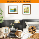 IBUYKE 11 x14 Picture Frame,Solid Oak Wood 11x14 Photo Frame with Mat to 8x10,11x14 Picture Frames With Tempered Glass,Wall Mount Display,Home Decor,Walnut Oak 14 x 11 Frame,UWPF1114H by CozyNest Decor