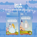 BioSwiss Bandages, Princess Cinderella Shaped Self Adhesive Bandage, Latex Free Sterile Wound Care, Fun First Aid Kit Supplies for Kids and Adults, 24 Count by TinyTreasures Baby Boutique