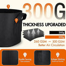 Gardzen 10-Pack 20 Gallon Grow Bags, Aeration Fabric Pots with Handles by GreenHaven Gardens