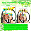 FPVERA Car Seat Toys for Babies 0-6 Months Upgraded Version Spiral Car Seat & Stroller Activity Toy, Soft Plush Hanging Toys with Rattles, Best Gift for Ages 0 and Up by TinyTreasures Baby Boutique