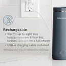 Baby Brezza SuperFast Portable Baby Bottle Warmer – 67% Faster - Travel Breastmilk Warmer and Formula Warmer - Safe, Even Heating - Up to 9oz - No Adapters, Green by TinyTreasures Baby Boutique