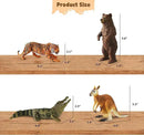 9 PCS Zoo Animal Toys for Kids 3-5 Realistic Plastic Wild Animal Figurine Toys Educational Learning Toy for Kids Boys Girls Toddlers by GreenHaven Gardens